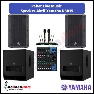 Paket Live Music Speaker Aktif Yamaha DBR15